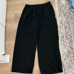 Madewell Women's Black Wide-Leg Pants